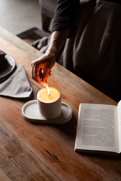 Vela aromática em concreto - comprar online