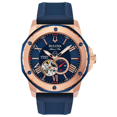 RELÓGIO BULOVA MARINE STAR AUTOMÁTICO 98A227