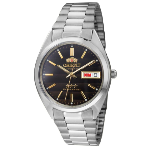 RELÓGIO ORIENT AUTOMÁTICO 3 ESTRELAS PRATA 469WA3F