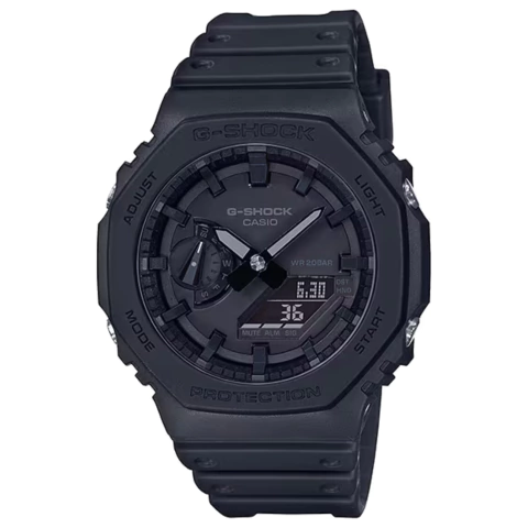 RELÓGIO CASIO OAK G-SHOCK CARBON CORE GUARD GA-2100-1A1DR ALL BLACK
