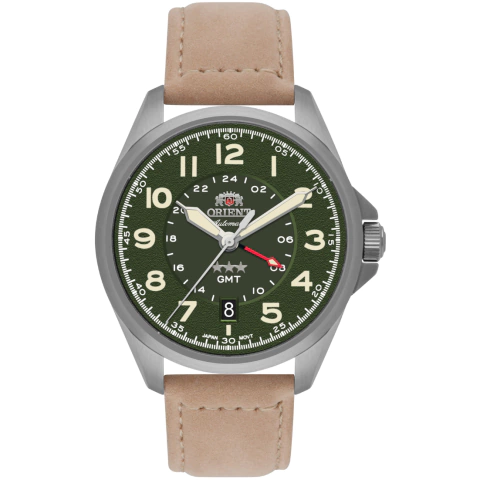 RELÓGIO ORIENT GMT AUTOMÁTICO NH3SC017 VERDE