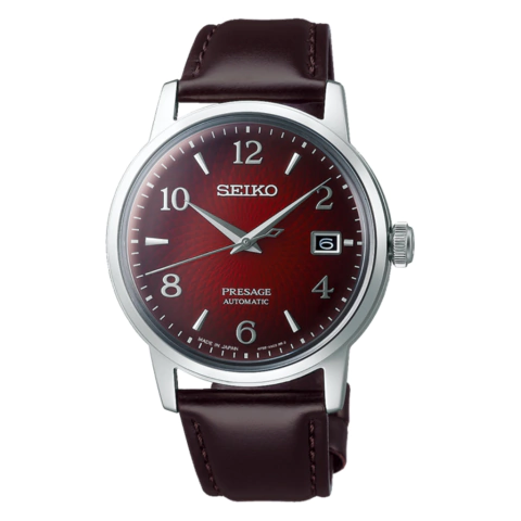 RELÓGIO SEIKO PRESAGE COQUETEL NEGRONI BURGUNDY SRPE41J1