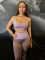 Top lavanda lisa regulable