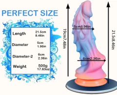 Dildo Consolador Fantasia Dragon Fluorescente - Taboo69 Congreso