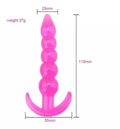 Plug Anal Siliconado Gradual Jelly - comprar online