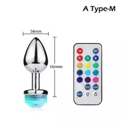 Plug Anal Acero con Luces y Control de Luces en internet