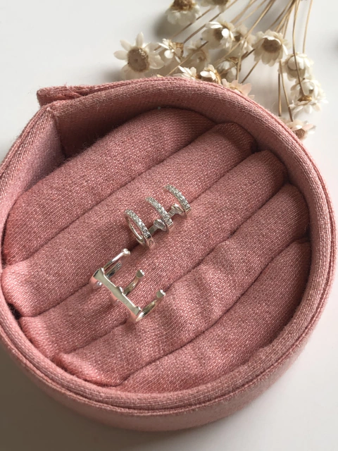 Trio argola fake cravejado