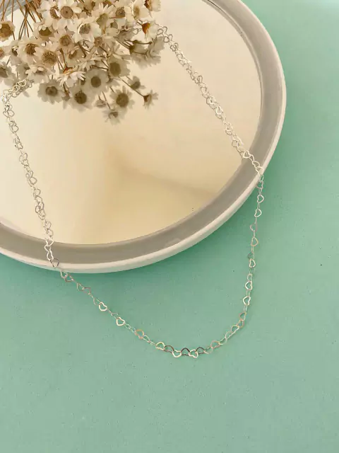 Choker Elos Corações