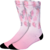 MEIA PERSONALIZADA FLORAL NUDE PES