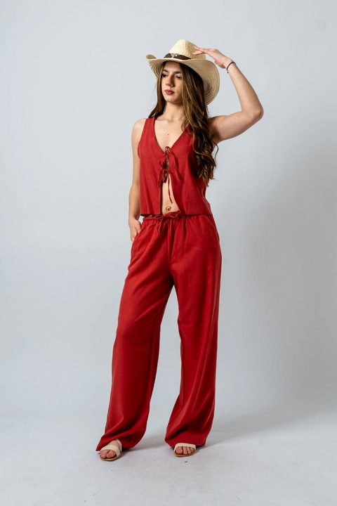 Pantalon Lino con cordon (BO2PA07)