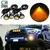 Led Para Grade Dianteira Caminhonetes Luz Âmbar 12v 4pç 18mm