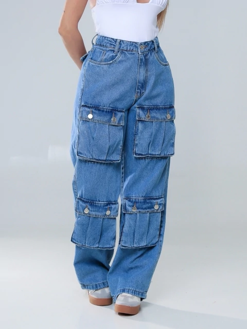 Calça cargo Jeans Jade - comprar online