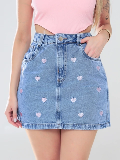 Saia Jeans Luisa - comprar online