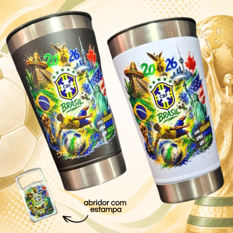 Copo térmico estampa copa do mundo 2026