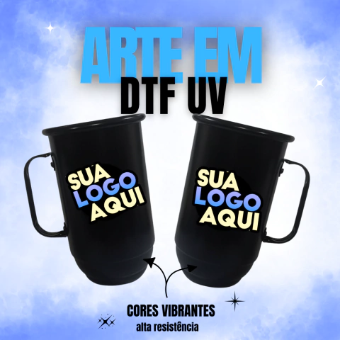 5 Caneca Personalizada DTF UV - 600 ml - comprar online