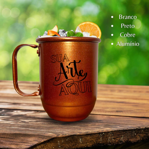 kit 25 Canecas Alumínio 350 ml - Personalizada arte 1 ou 2 lados - comprar online