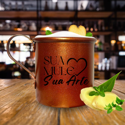 kit 50 Caneca Moscow Mule 350 ml - Personalizada arte 1 ou 2 lados