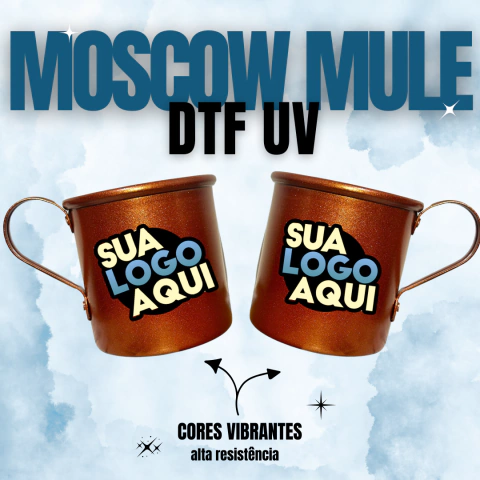 20 Caneca Moscow Mule Personalizada DTF UV - 350 ml - comprar online