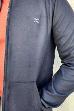 Casaco masculino lã batida preto itália - loja online