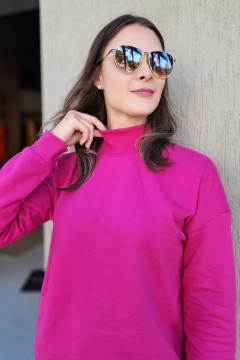 Conjunto feminino de moletom com gola alta Paris