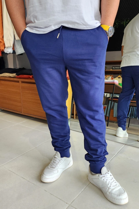 Calça de moletom masculina com punho - comprar online