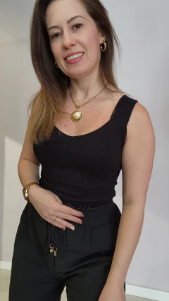 Imagem do Blusa canelada de alça