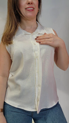 Regata com botões linho - SURRADO CLOTHES