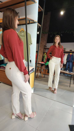 Camisa feminina Listrada com Brilho - loja online