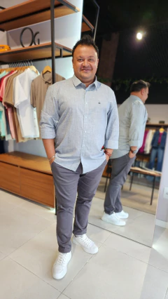 Camisa Masculina Manga Longa algodão - comprar online