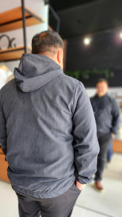 Imagem do Jaqueta masculina corta vento forrada com ziper tratorado Chicago