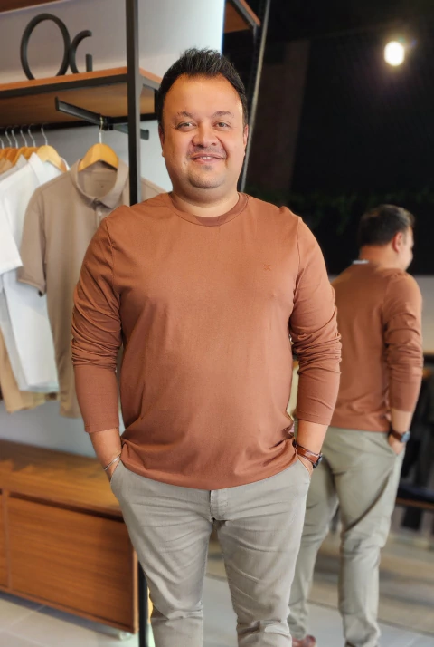 Camiseta Masculina Plus Manga Longa 100% algodão - comprar online