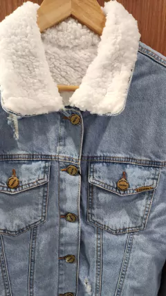 JAQUETA jeans feminina FORRADA COM PELINHOS - SURRADO CLOTHES