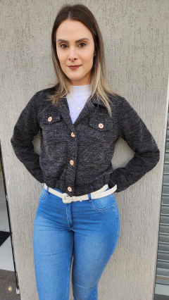 Casaqueto feminino com botões estampado Los Angeles - comprar online