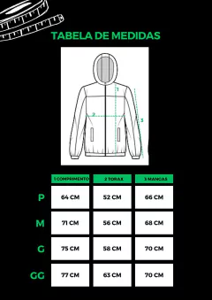 Jaqueta masculina corta vento forrada com ziper tratorado Chicago na internet