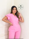 conjunto Letícia - Rosa Chiclete