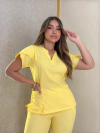 CONJUNTO LETÍCIA- AMARELO MANTEIGA