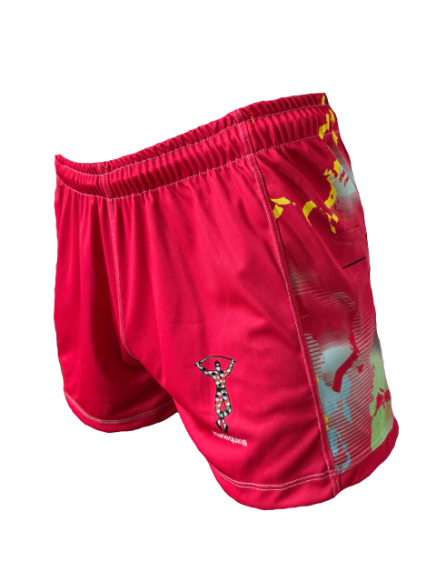 SHORT SKILL PRO HARLEQUINS RED AWAY