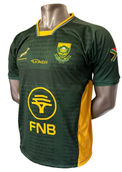 CAMISETA DE JUEGO SPRINGBOKS HIMNO
