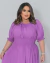 VESTIDO LONGO VISCOLINHO MANGA PRINCESA LISO LILÁS na internet