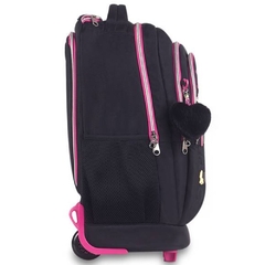 Kit Mochila de Rodinhas Oficial Rebecca Bonbon RB24538 Preto - Arrivata