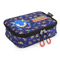 Estojo Box 100 Pens SONIC HEDGEHOG Azul - Luxcel ET47017SO