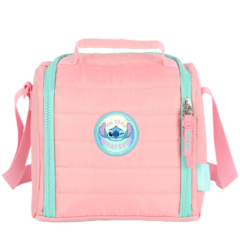 Kit Mochila Rodinhas STITCH DISNEY Salmão Luxcel MC47746SC