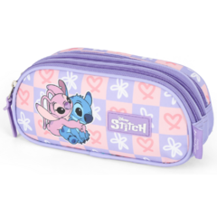 Kit Mochila de Rodinhas STITCH DISNEY Luxcel MC47741SC Lilás