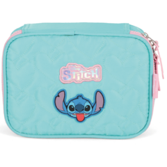 Estojo Box 100 Pens STITCH DISNEY Turquesa Luxcel ET47748SC