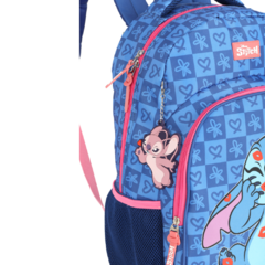 Mochila de Costas Oficial STITCH DISNEY Luxcel MS47740 Azul - loja online