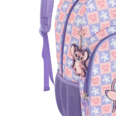 Mochila de Costas Oficial STITCH DISNEY Luxcel MS47740 Lilás - loja online
