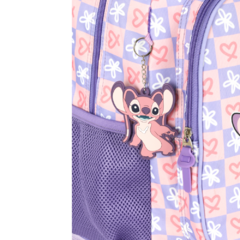 Kit Mochila de Rodinhas STITCH DISNEY Luxcel MC47741SC Lilás - Arrivata