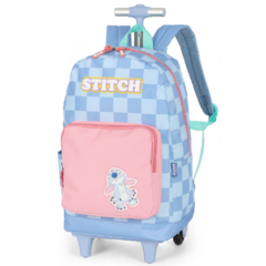 Kit Mochila de Rodinhas STITCH DISNEY Luxcel MC47736SC Azul - Arrivata