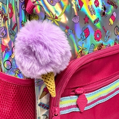 Kit Mochila de Rodinhas Holográfica HAPPY CLIO HL23087KT na internet