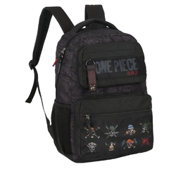 Mochila de Costas Juvenil One Piece Preto Luxcel MS49436OP